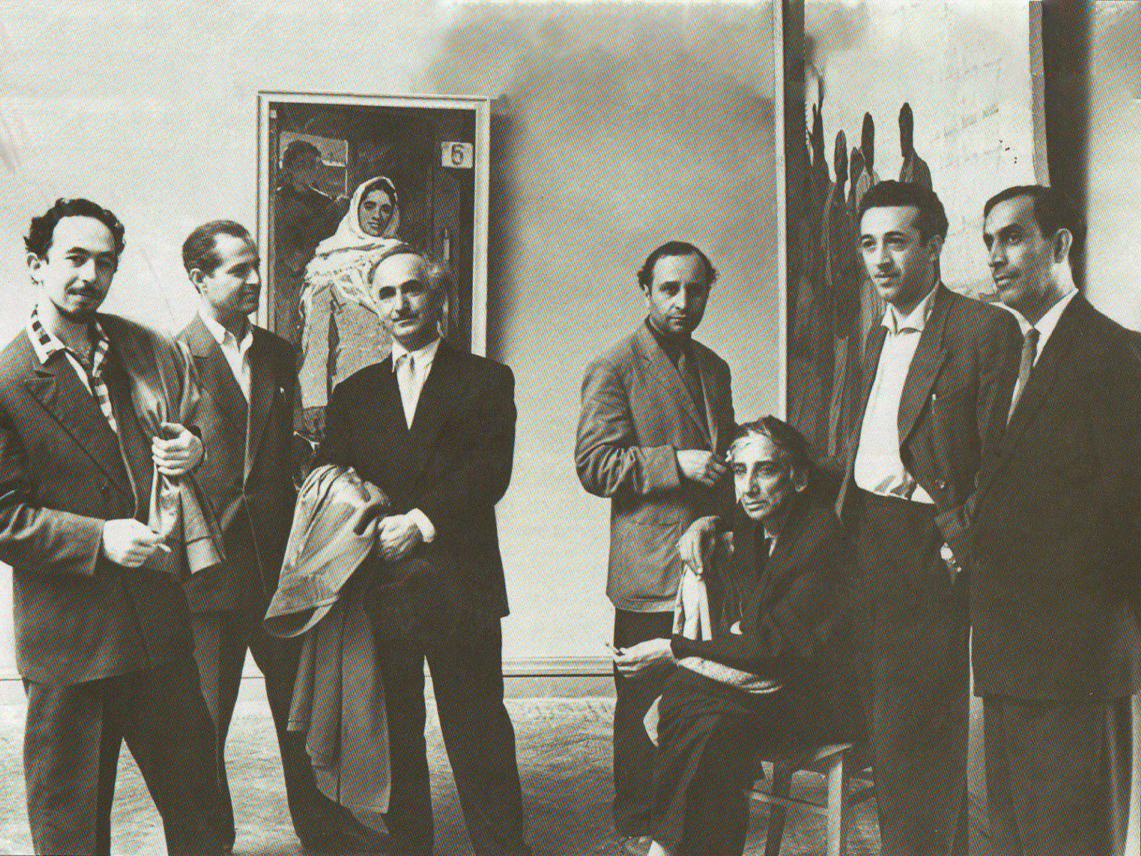 Kamil Khanlarov wit Sattar Bahlulzadeh at the exhibition