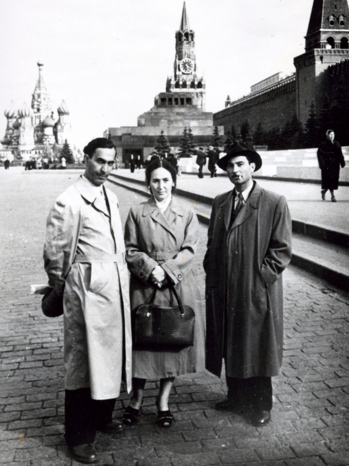 Kamil Khanlarov with three friends